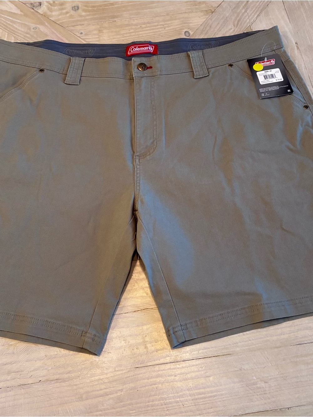 Coleman Men's Olive Flat-Front Outdoor Shorts